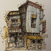 My project for course: Expressive Architectural Sketching with Colored Markers Ein Projekt aus dem Bereich Skizzenentwurf, Zeichnung, Architektonische Illustration, Sketchbook und Illustration mit Tinte von Beyza Çimen - 07.07.2024