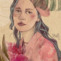 Mi proyecto del curso: Retrato ilustrado con Procreate. Traditional illustration, Vector Illustration, Digital Illustration, and Portrait Drawing project by tikkyvictoria - 07.09.2024