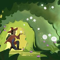 My project for course: Fantastical Illustrations with Procreate Ein Projekt aus dem Bereich Traditionelle Illustration, Digitale Illustration und Digitale Zeichnung von Tishya Arora - 09.07.2024