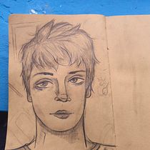 Mi proyecto del curso: Sketchbook de retrato: explora el rostro humano Alejandra Arango. Sketching, Drawing, Portrait Drawing, Artistic Drawing, and Sketchbook project by malejaarango1 - 07.09.2024