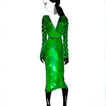 Mi proyecto del curso: Ilustración de moda con acuarela: silueta, color y fluidez. Een project van Traditionele illustratie, Aquarelschilderen y Mode-illustratie van Angélica Isaza - 10.07.2024