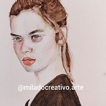 Mi proyecto del curso: Retrato en acuarela a partir de una fotografía. Traditional illustration, Watercolor Painting, and Portrait Drawing project by Gisela Jardon - 07.11.2024