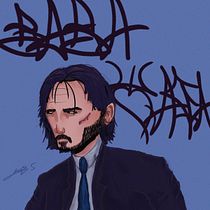 Mi proyecto del curso: John Wick Ein Projekt aus dem Bereich Design von Figuren, Zeichnung, Porträtzeichnung und Digitale Zeichnung von Joaquín Martínez - 12.07.2024