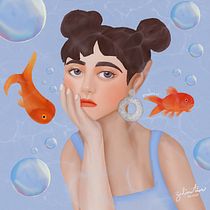 My project for course: Powerful Female Characters: Illustrating Confidence and Diversity. Un projet de Peinture, Illustration numérique, Dessin numérique, Peinture numérique, Dessin artistique, Beaux Arts , et Art conceptuel de Hazeline Aive - 09.07.2024