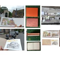 My project for course: Sketchbook Design and Binding. Un progetto di Illustrazione tradizionale, Artigianato, Rilegatura, DIY e Sketchbook di y7dfcnx8rv - 13.07.2024