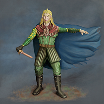 Krione-Warrior presenting his status Ein Projekt aus dem Bereich Traditionelle Illustration, Design von Figuren, Digitale Illustration, Concept Art, Digitale Zeichnung und Digitale Malerei von schneidernicobjoern - 13.07.2024