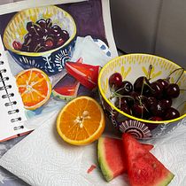 My project for course: Gouache Painting: Create Vibrant Works of Art. Fine Arts, Painting, Color Theor, and Gouache Painting project by helengo40 - 07.13.2024