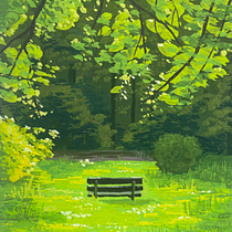 My project for course: Landscape Painting with Gouache for Beginners. Projekt z dziedziny  Sztuki piękne,  Malarstwo, Ilustracja naturalist, czna i Malowanie gwaszami użytkownika izabellamf - 14.07.2024