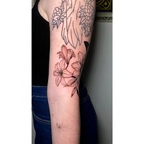 Mi proyecto del curso: Tatuaje botánico con puntillismo. Desenho de tatuagens e Ilustração botânica projeto de hmv5qvnyhy - 10.07.2024