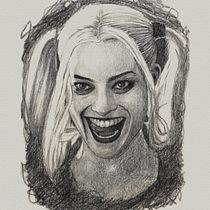 My project for course: Artistic Drawing for Beginners | Harley Quinn . Pencil Drawing, Drawing, Realistic Drawing, and Artistic Drawing project by Ramesh Ravone - 07.11.2024
