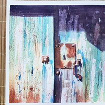 Meu projeto do curso: Masterclass de texturas em aquarela. Fine Arts, Painting, and Watercolor Painting project by jklourimer - 07.14.2024