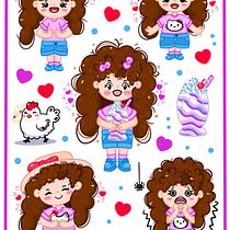 Mi proyecto del curso: Ilustración kawaii: crea personajes encantadores Ein Projekt aus dem Bereich Traditionelle Illustration, Design von Figuren und Manga von Adriana - 14.07.2024