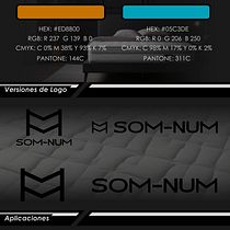 Som-Num | Colchones Inteligentes. Un projet de Design , Br, ing et identité, Design graphique , et Création de logos de Dahyner Mosquera - 16.07.2024