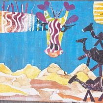 MAGIA EN EL DESIERTO Y EN LA CIUDAD AZUL. Traditional illustration, Collage, Paper Craft, Children's Illustration, Creating with Kids, and Narrative project by marian.segura - 07.16.2024