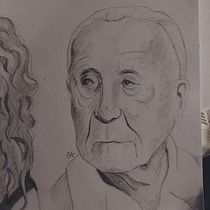 My project for course: Graphite Line Drawing for Portrait Sketchbooking. Artes plásticas, Esboçado, Desenho, Desenho de retrato, e Sketchbook projeto de ca_lezcano - 15.07.2024