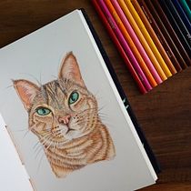 Mi proyecto del curso: Retratos de Mascotas en Lápices de Colores. Traditional illustration, and Naturalistic Illustration project by Carolina Pinto - 07.04.2024