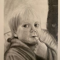 My project for course: Artistic Charcoal Portraiture: Creating Atmosphere. Ilustração tradicional, Artes plásticas, Desenho, Desenho de retrato, Desenho realista, e Desenho artístico projeto de olena_kummer - 18.07.2024