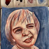 Mi proyecto del curso: Retrato artístico en acuarela. Fine Arts, Painting, Watercolor Painting, and Portrait Drawing project by Maria Fernanda Urrutia - 07.16.2024