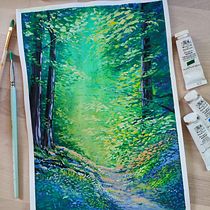 Mój projekt z kursu: Malowanie pejzaży gwaszami dla początkujących Ein Projekt aus dem Bereich Bildende Künste, Malerei, Naturalistische Illustration und Gouachemalerei von Ala Dyrek - 18.07.2024