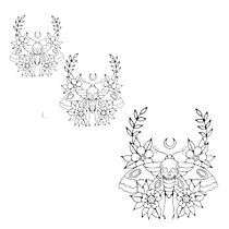 Mi proyecto del curso: Tatuaje para principiantes. Tattoo Design project by Noel Viñas - 07.18.2024