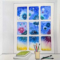 My project for course: Modern Watercolor Techniques. Traditional illustration, Fine Arts, Painting, and Watercolor Painting project by Annette-Maryse Lego - 07.18.2024