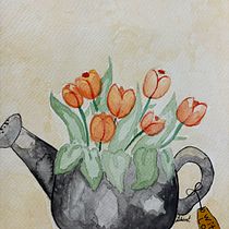Mi proyecto del curso: Técnicas modernas de acuarela. Traditional illustration, Fine Arts, Painting, and Watercolor Painting project by Lili Ramírez - 07.18.2024