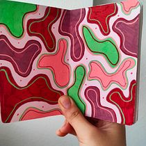 Mi proyecto del curso: Patrones botánicos en sketchbook: conquista la página en blanco. Ilustração tradicional, Pattern Design, Ilustração botânica, e Sketchbook projeto de Alaia Patino Dominguez - 19.07.2024