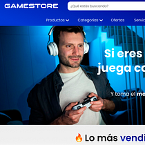 Mi proyecto del curso: Web GameStore. Projekt z dziedziny UX / UI, Informat, ka, Web design, Tworzenie stron internetow, ch, Programowanie bez kodu, Projektowanie produktu c i frowego użytkownika mmontoya2897 - 19.07.2024