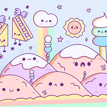 My project for course: Designing Kawaii Worlds: Spread Joy Through Illustration. Character Design, Digital Illustration, and Manga project by goneget7 - 07.19.2024