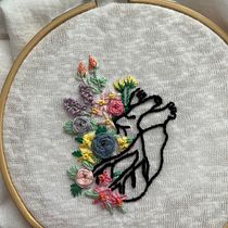 My project for course: Floral and Anatomical Embroidery for Clothes and Accessories. Projekt z dziedziny  Haft, Upc, cling, Wzornictwo tekst i liów użytkownika Alexandra Pasita - 19.07.2024