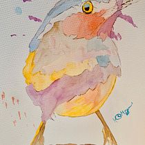 My project for course: Artistic Watercolor Techniques for Illustrating Birds. Traditional illustration, Watercolor Painting, Realistic Drawing, and Naturalistic Illustration project by Heidi McGuigan - 07.20.2024