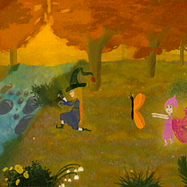 Mein Abschlussprojekt für den Kurs: Kinderbuchillustrationen in Procreate: Male magische Szenerien. Un progetto di Illustrazione digitale, Illustrazione infantile, Pittura digitale e Albo illustrato di tanja4 - 22.07.2024