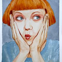Mi proyecto del curso: Retrato en acuarela a partir de una fotografía. Traditional illustration, Watercolor Painting, and Portrait Drawing project by marcosecabrera - 07.19.2024