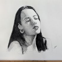 Mi proyecto del curso: Introducción al dibujo de retrato. Un projet de Illustration traditionnelle, Beaux Arts, Dessin au cra, on, Dessin, Dessin de portrait, Dessin artistique , et Dessin anatomique de mr.d.harrison - 23.07.2024
