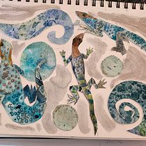 My project for course: Creative Watercolor Sketching for Beginners. Un progetto di Illustrazione tradizionale, Bozzetti, Creatività, Disegno, Pittura ad acquerello e Sketchbook di lbbykowski - 23.07.2024