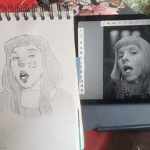 My project for course: Portrait Sketchbooking: Explore the Human Face. Sketching, Drawing, Portrait Drawing, Artistic Drawing, and Sketchbook project by atziricastro259 - 06.23.2024