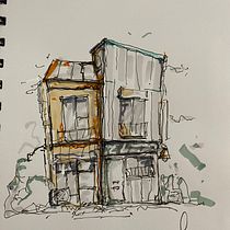 My project for course: Expressive Architectural Sketching with Colored Markers :) Ein Projekt aus dem Bereich Skizzenentwurf, Zeichnung, Architektonische Illustration, Sketchbook und Illustration mit Tinte von carlosmmramos - 24.07.2024