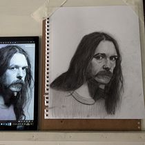 Mi proyecto del curso: Retrato realista con lápiz de grafito. Un progetto di Illustrazione tradizionale, Belle arti, Bozzetti, Disegno a matita, Disegno, Disegno di ritratti, Disegno realistico e Disegno anatomico di Milton Palma - 24.07.2024