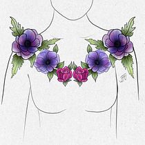 My project for course: Botanical Tattoo Design with Procreate. Ilustração tradicional, Ilustração digital, Desenho de tatuagens e Ilustração botânica projeto de Nadiia Fedorets - 24.07.2024