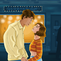 Just two people. Traditional illustration, Character Design, Digital Illustration, Concept Art, Digital Drawing, Narrative, and Color Theor project by Lucia Hernández - 07.24.2024