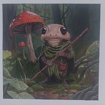 Mein Abschlussprojekt für den Kurs: Fantasy-Acrylmalerei. Character Design, Painting, Acr, and lic Painting project by Janna - 07.04.2024