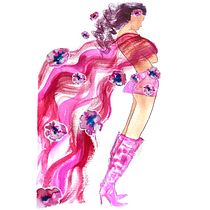 My project for course: Watercolor Fashion Illustration: Silhouette, Color and Flow Ein Projekt aus dem Bereich Traditionelle Illustration, Aquarellmalerei und Mode-Illustration von spile4ka - 25.07.2024