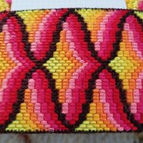 Mon projet du cours :  Initiation à la broderie Bargello : créez des motifs rétro. Embroider, Fiber Arts, Patternmaking, Dressmaking, and Textile Design project by Line dugast - 07.25.2024