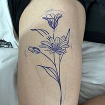 Mi proyecto del curso: Tatuaje botánico con puntillismo. Ilustração tradicional, Desenho de tatuagens e Ilustração botânica projeto de dany_cruz_1594 - 26.07.2024