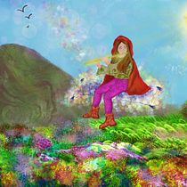 Mi proyecto del curso: "Caperucita roja, flautista mágica". Un progetto di Illustrazione digitale, Illustrazione infantile, Pittura digitale e Albo illustrato di Sonia Álvarez - 26.07.2024