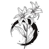 Riichie Corona Tatuaje botánico con puntillismo proyecto final . Ilustração tradicional, Desenho de tatuagens e Ilustração botânica projeto de Ricardo Garcia Corona - 01.05.2024