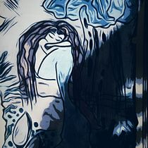 Sirena bajo el agua. Character Design, Painting, Pencil Drawing, Drawing, and Watercolor Painting project by sofiabrembilla - 07.21.2024