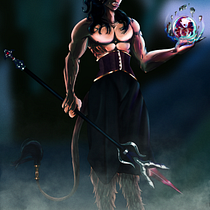Mi proyecto del curso: Pintura digital para personajes en Procreate (Azael OC). Projekt z dziedziny Trad, c, jna ilustracja, Projektowanie postaci, Ilustracja c i frowa użytkownika Daniela Moran - 26.07.2024