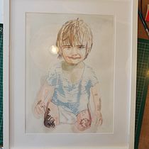 Mijn project van de cursus: Aquarelportretten maken van een foto . Traditional illustration, Watercolor Painting, and Portrait Drawing project by marielle huijsmans - 07.25.2024