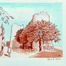 Yevre-le-Chatel. Sketching, Drawing, Sketchbook & Ink Illustration project by jmsembely.pfa - 07.28.2024